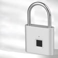 thumbnail image 3 of Candado De Huellas Dactilares, Cerraduras De Compuerta Biométrica Sin Llave Para Gimnasio De Almacenamiento De Cerca Al Aire Libre, Bloqueo De Combinación USB Recargable,, 3 of 7