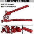 thumbnail image 2 of 3-in-1 Manual Tube Bender Size 1/4 5/16 3/8 180 Degree Lever Type Heavy Duty Bend Copper Brass Aluminum and Soft Metal for HVAC Water Gas Pipe, 2 of 5
