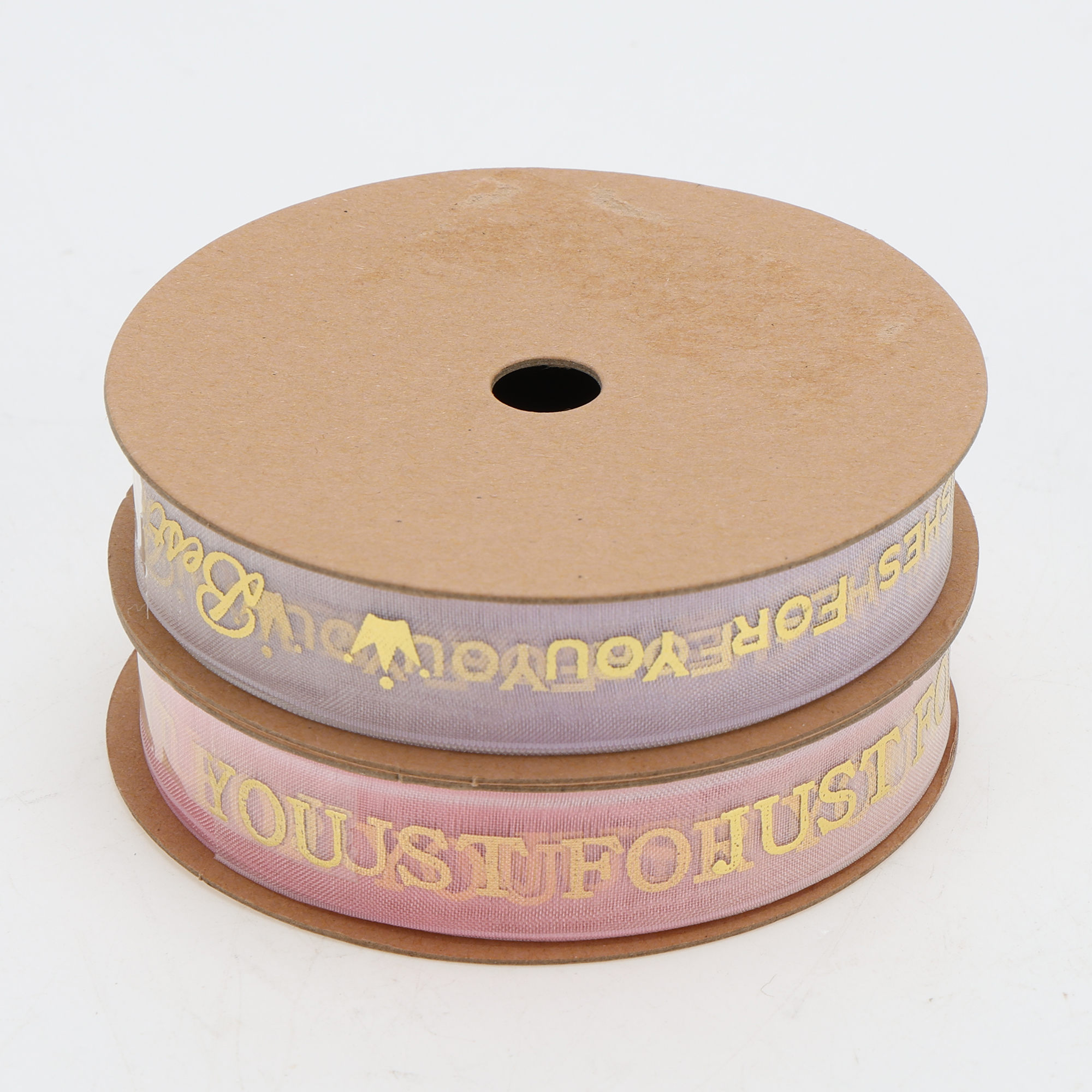 Unique Bargains 0.63"x29.53' Letter Pattern Gift Ribbon 1Pc "Just For You" Pattern