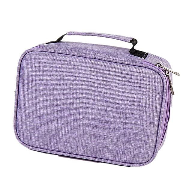 KLKCMS Deluxe Polyester Fabrics Pencil Case For Colored Pencils - 72 Slot Pencil Holder