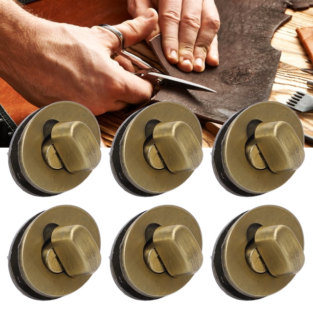 Lock 10Sets Turn Lock Clasp Classic Design Elliptical High Hardness Purse Lock for DIY Luggage Purse Handbags