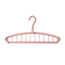 Dongrere Space-saving Hangers Hanging Closet Organizer 11-Hole Plastic Hanger for Clothes Storage Dorm Room Essential