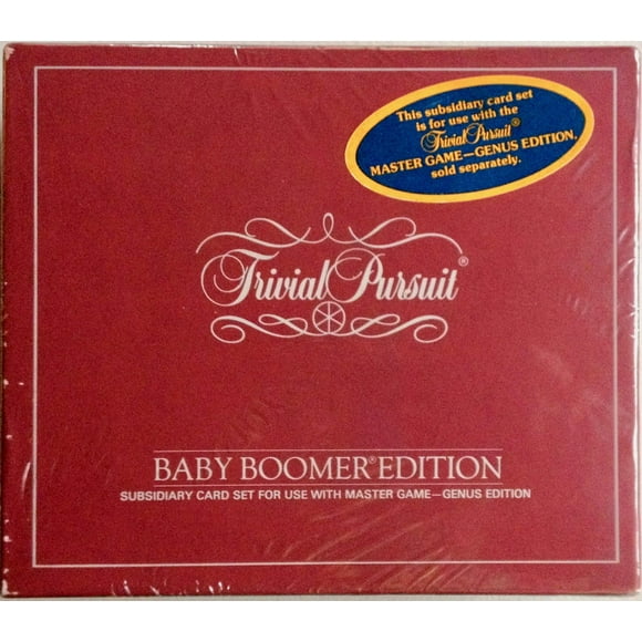 Trivial Pursuit Baby Boomer Edition Subsidiary Card Set For Use With the Master Game - Genus Edition