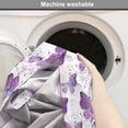 thumbnail image 6 of Butterfly Dog Crate Cover, Surreal Star Patterned Background with Polygonal Butterflies Modern, Easy to Use Pet Kennel Cover for Dogs, 35" x 23" x 27", Purple Pale Blue White, by Ambesonne, 6 of 6