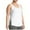 White, variant on Fnooota Women's Plus-size Tank Tops, Sleeveless Crew Neck Summer Side Slit Workout Tops Beige Size L-5XL