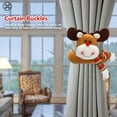 thumbnail image 6 of Luxtrada 2/1 Pack Christmas Curtain Buckle Tieback Doll Curtain Hook for Window Living Room Decorations Santa Snowman About 20 Inch in Length, 6 of 9