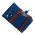 thumbnail image 3 of Tarjetero de material cuero Estuche para Llaves Bolsa Titular Anillos de Cadena Estuche Estuche Hombres Mujeres - azul Yinane Bolsos de cartera para llaves, 3 of 8