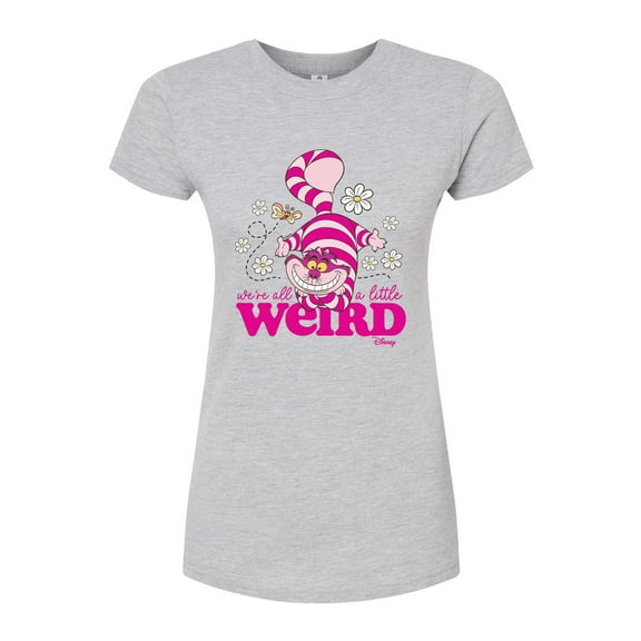Disney - Alice In Wonderland - Were All A Little Weird - Juniors Fitted Graphic T-Shirt