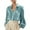 Light Blue, variant on AKOEE Women's Velvet Tops Button Up Puff Long Sleeve Shirts Dressy Blouses Lapel Collar Business Casual Outfits (XL, Green)