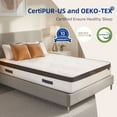 thumbnail image 7 of 10" Queen Mattress Memory Foam & Individual Pocket Spring Hybrid Mattress, Medium Firmness, Mattress in a Box, CertiPUR-US, 7 of 7