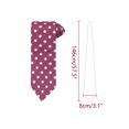 thumbnail image 2 of Corbatas de puntos para hombres INSPIRE CHIC para el Día del Padre, corbata autoajustable de 3.1" de ancho, corbata de satén para bodas, clásica fucsia, talla única, 2 of 4