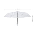 thumbnail image 2 of Paraguas portátil paraguas plegable paraguas decorativas paraguas compacto paraguas de lluvia al aire libre para viajar para viajar, 2 of 4