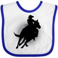 thumbnail image 3 of Inktastic Rodeo Rider Team Roping Boys Baby Bib, 3 of 4