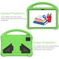 thumbnail image 4 of TECH CIRCLE Kids Case for Onn 10.1 Tablet 2024 Gen 4 Model:100135925,Lightweight Shockproof Rugged EVA Kids Friendly Handle Stand Child Proof Silicone Kids Case for Onn Tablet 10.1" 4 Gen 2024,Green, 4 of 6