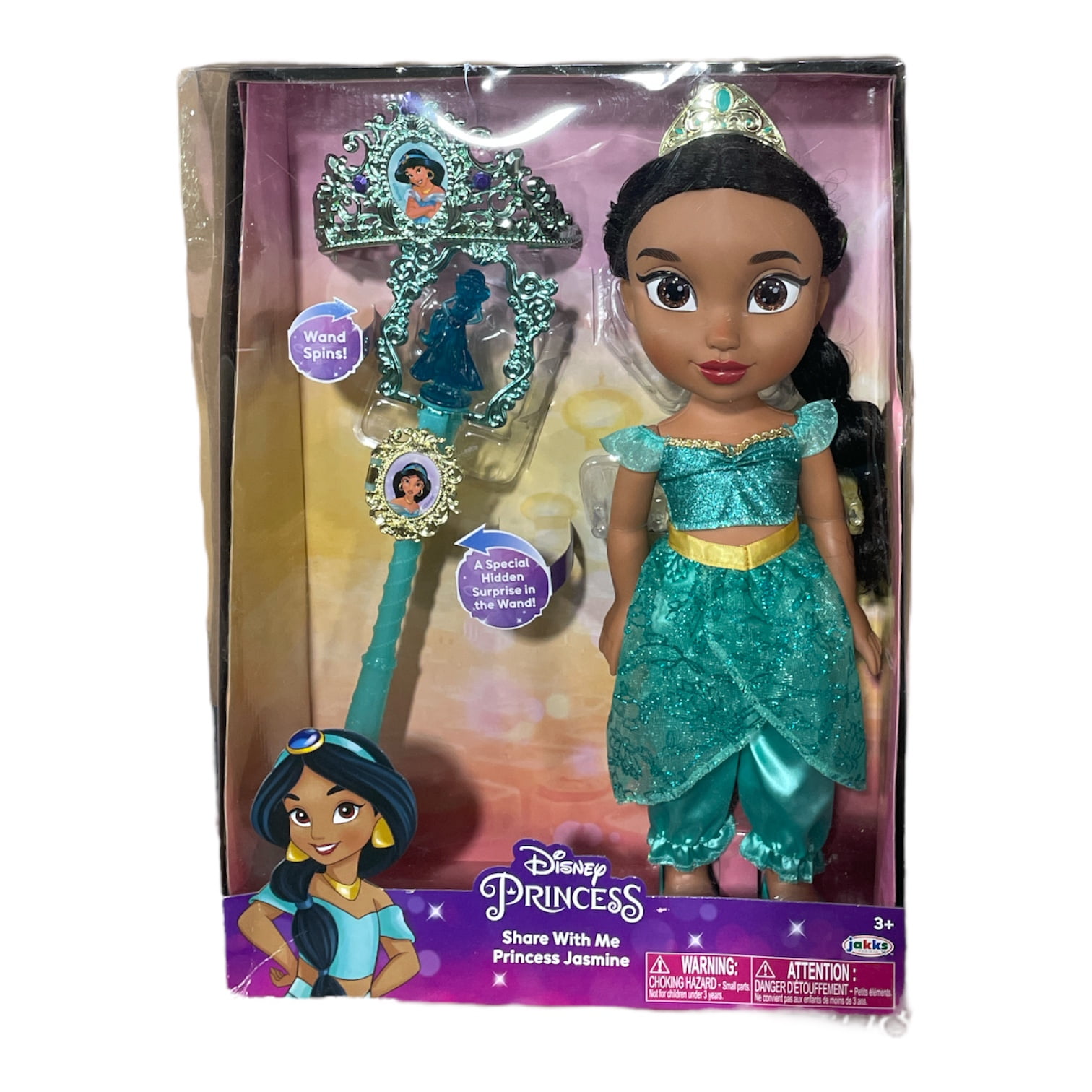 Disney Princess Share with Me Jasmine Toddler Doll with Child-sized  Accessories