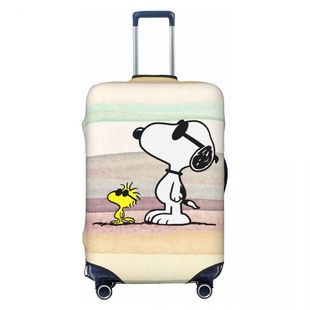 Custom Cute Cartoon Snoopy Suitcase Cover Dust Proof Luggage Covers Protector for 18-32 inch