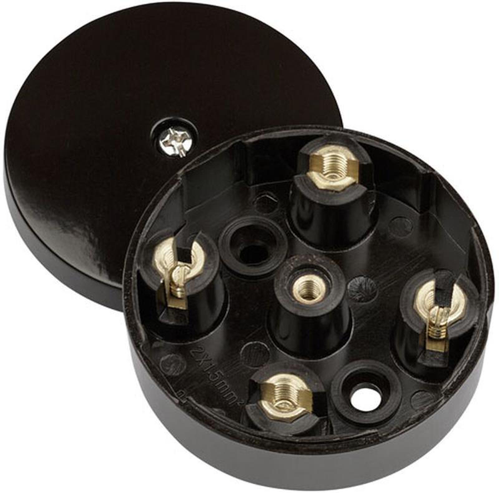 CLICK Heavy Duty Junction Box, 20A, 4x Terminals, Brown