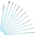 thumbnail image 3 of 12Pcs Art Paint Brushes Drawing Fan Shaped Artist Brush Long Rod Set Supplies, 3 of 5