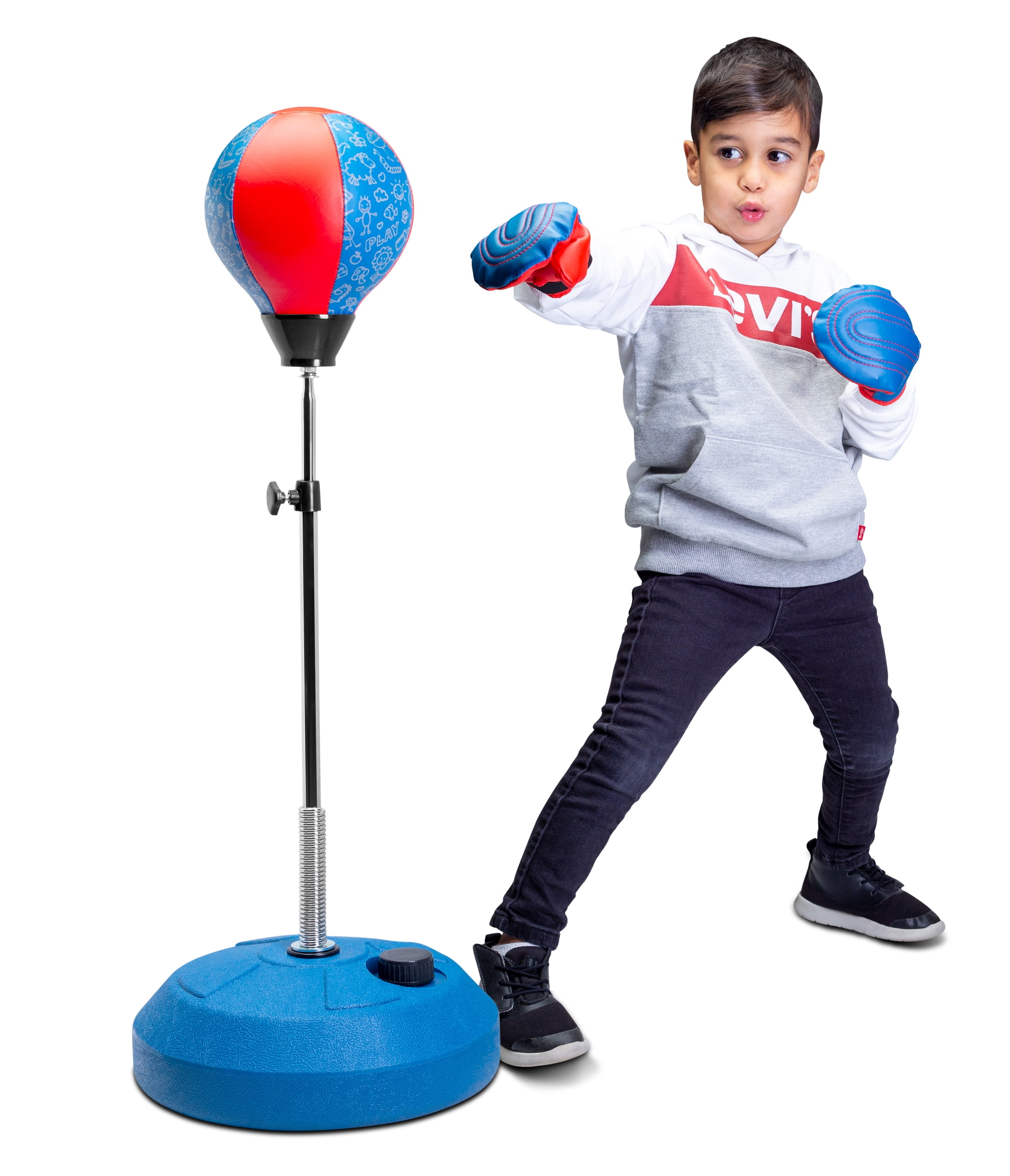 Tech Tools Punching Bag for Kids Boxing Set Includes Kids Boxing Gloves