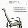 thumbnail image 5 of CoSoTower Outdoor Glider Chair, Gliders for Outside Patio with Smooth Rocking Mechanism and Lightweight Construction for Backyard, Tan, 5 of 9