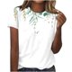 thumbnail image 2 of Fiudx Ropa de Mujer Camiseta de Manga Corta con Cuello Redondo y Estampado Retro para Mujer, 2 of 4