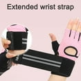 thumbnail image 4 of Hukapapa Guantes de Fitness para Levantamiento de Pesas, Guantes Deportivos de Medio Dedo Antideslizantes y Transpirables, Rosa, L,, 4 of 5