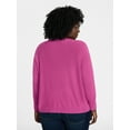 thumbnail image 5 of Terra & Sky Women's Plus Size Fine Gauge Dolman Sweater, Sizes 0X-5X, 5 of 5
