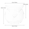 thumbnail image 4 of Myenne Dip Chiller Bowl Glass Serving Bowl Dip Salad Server Fruit Serving Dish for Dressing and 170ml, 4 of 10