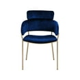 thumbnail image 5 of Meridian Furniture Yara Navy Velvet Dining Chair (Set of 2), 5 of 6