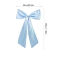 thumbnail image 3 of Racsoh Blue Large Bow Decoration, Satin Big Bow Ornament with Hanging Ribbon, for Curtain Tieback Door Wreath Wall Party Christmas Tree Decor (B), 3 of 6