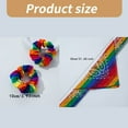 thumbnail image 3 of FENOHREFE Rainbow Hair Rings Adjustable Headbands Durability Hair Loop Versatiles Hairband for Various Occasion, 3 of 8
