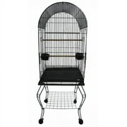 YML 600ABLK 20-Inch Dometop Parrot Cage with Stand