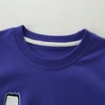 thumbnail image 4 of Odeerbi 2-7Y Toddler Boys Graphic Cotton T-Shirt Cute Print Shirts Summer Round Neck Short Sleeve Tops Purple, 4 of 6