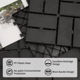 thumbnail image 3 of Mondawe Patio Interlocking Deck Tiles, 12"x12" Square Composite Decking Tiles, Four Slat Plastic Outdoor Flooring Tile All Weather for Balcony Porch Backyard, (Gray, Pack of 36), 3 of 5