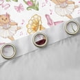 thumbnail image 4 of Homewish Kids Teens Girls Cartoon Ballet Bear Black Out Curtains,Kawaii Floral Bowknot Curtains Pack of 2 (42x63 Each),Dreamy Princess Bedroom Curtains,Microfiber Bedroom Decor, 4 of 6