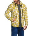 thumbnail image 2 of Naloa Cheese Men’s Hoodies, Zip up Hoodie, Sweatshirts,Hoodies for Men Sizes S-3XL-Small, 2 of 5