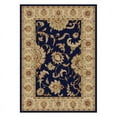 thumbnail image 2 of Radici Usa Como Area Rug 1621 Navy Blue Italian Bordered 9' 10" x 12' 10" Rectangle, 2 of 3