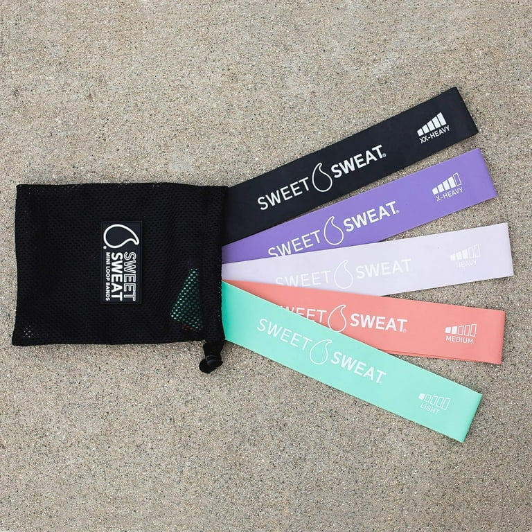 Sweet Sweat Mini Loop Resistance Bands 5 Levels for Gym Fitness Workout Exercises Walmart