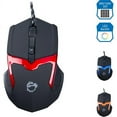thumbnail image 4 of SIIG JK-US0F12-S1 with LED Backlit - mouse - USB - black with red line, 4 of 6