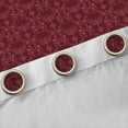thumbnail image 4 of Feelyou Maroon Damask Black Out Curtains, Boho Butterfly Curtains Pack of 2 (42x63 Each), 4 of 6