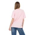 thumbnail image 5 of Forever 21 Women's Oversized Graphic Tee, Relaxed Fit Short Sleeve T-Shirt, Casual Streetwear Everyday Style Top, Pink, XXS-4X, 5 of 6