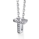 thumbnail image 1 of Silvora mujer plata esterlina inicial collar con chispeante circonita cúbica, letra T colgante collar para niñas adolescentes encanto joyería de cumpleaños, 1 of 8