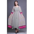 thumbnail image 2 of Bimba Kurta Long pour Femmes Anarkali Kurta Style Chic Tunique Kurti Ethnique Robe Longue, 2 of 6