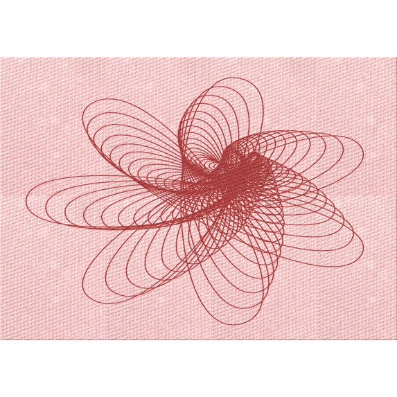 Ahgly Company Machine Washable Indoor Rectangle Transitional Pastel Red Pink Area Rugs, 6' x 9'