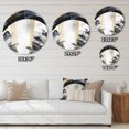 thumbnail image 4 of Designart "Textured Marble Painting II" Abstract Marble Metal Round Wall Art Prints, 4 of 5