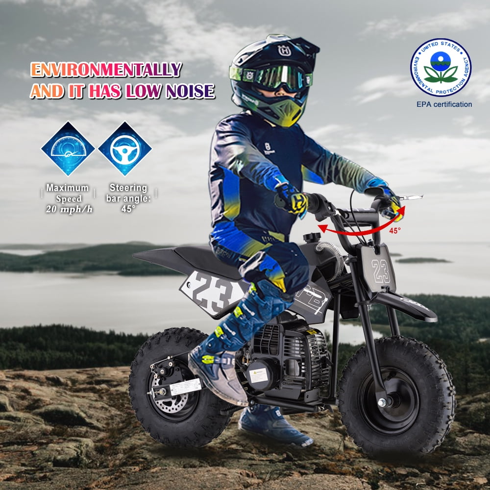 HOVERHEART DB02 50 cc 2 Stroke Gas Powered Mini Bike Speed 20 mph, Multicolor