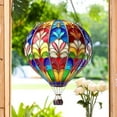 thumbnail image 2 of Hot Air Balloon Ornament,Ornament Balloons,2D Hot Air Balloons Acrylic Hanging,Hot Air Balloon Solar Lantern,2D Hot Air Balloon Model, Outdoor Solar Hanging Lights Waterproof,for Garden(E 1PC), 2 of 5