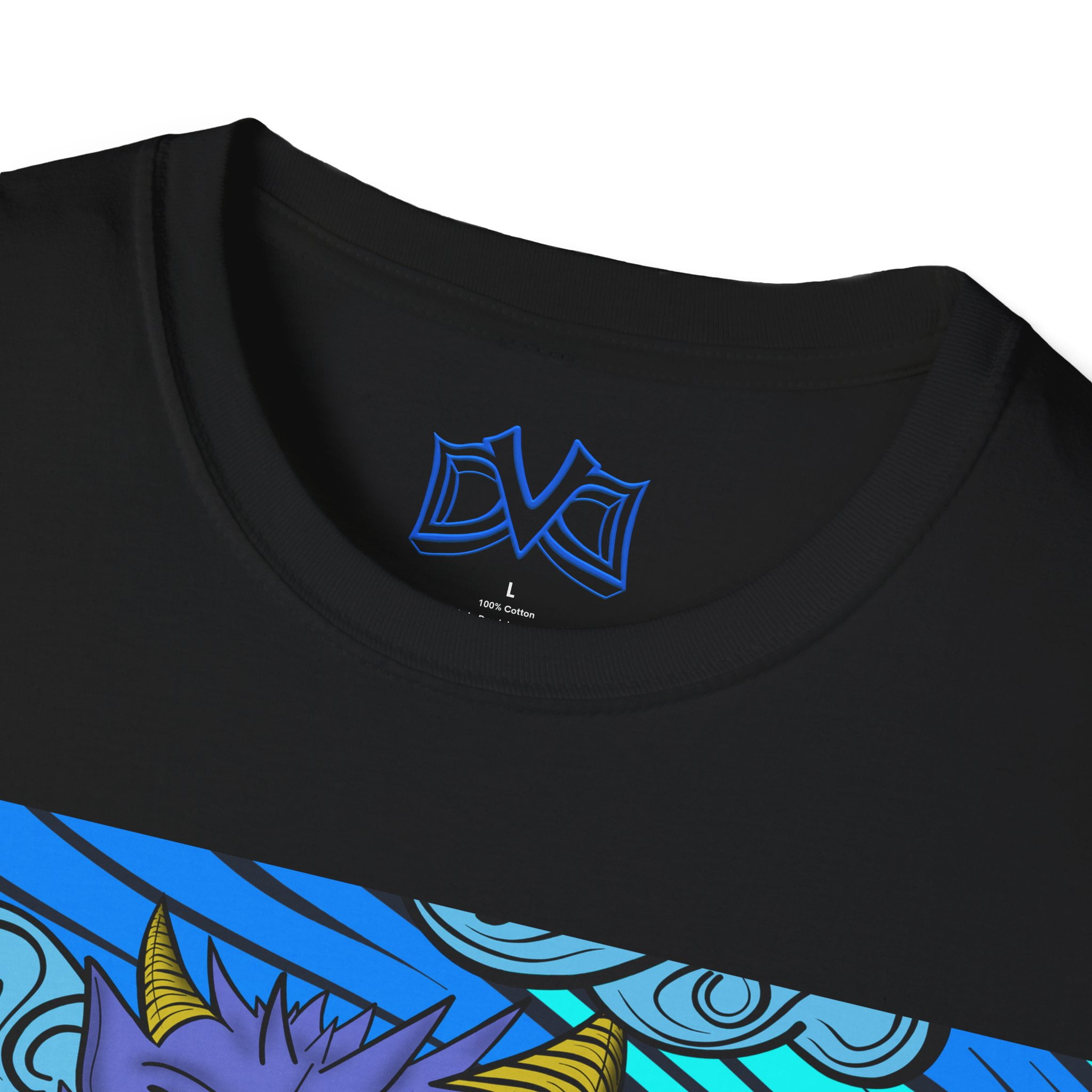 Dragon of Elements Skate n' Surf wear hand drawn, unisex soft-style t-shirt