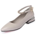 thumbnail image 1 of Chaussures de Mariée à Talon Bloc Légères pour Femmes, Talon Épais de Travail, Mode, Bride à la Cheville, 1 of 5