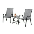 thumbnail image 6 of Homy Casa 3-Piece Patio Garden Set, Outdoor Camping Chairs with Folding Table for Garden, Terrace, Porch, Lawns, 6 of 8